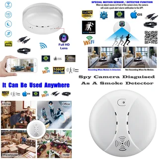 Latest Wireless Smoke Detector HD Spy Camera with WiFi, Motion Detector And More. Brand New Products