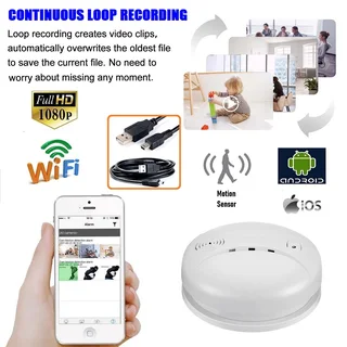 Latest Wireless Smoke Detector HD Spy Camera with WiFi, Motion Detector And More. Brand New Products