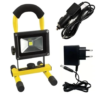 Rechargeable, Portable, Durable, Adjustable COB LED Floodlight, 10W Cordless Utility Work Light. NEW