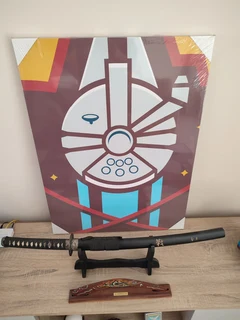 Millennium Falcon Pop Art Star Wars Canvas 60CM by 80CM Sealed - R450