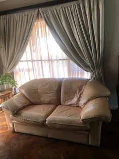 3 piece genuine leather lounge suit