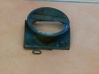 Antique British Railway Guard Oil Lamp Lens