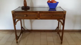 Table -Solid Oak with Chess Board Inlay - also other Furniture and Appliances