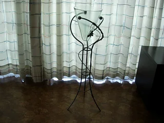 Table -Solid Oak with Chess Board Inlay - also other Furniture and Appliances