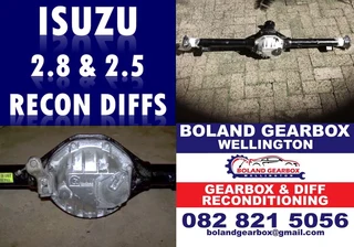 Isuzu 2.8 and 2.5 recon diffs from R5500