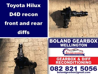 Toyota Hilux D4D recon front and rear diffs from R9500
