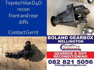 Toyota hilux D4D recon front and rear diffs from R9500