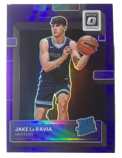 2022-23 Donruss Optic NBA Rated Rookie Purple Jake LaRavia Holo Grizzlies #216