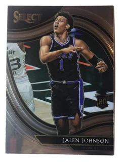 2021-22 Panini Chronicles Draft Select Jalen Johnson RC Prizm#288 DUKE