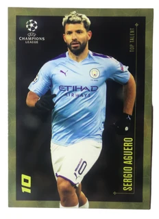 2020 Topps Designed By Lionel Messi Champions League Sergio Aguero card #10