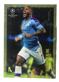 2020 Topps Designed By Lionel Messi Champions League Raheem Sterling card #7