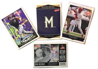 1999 Upper Deck Victory Baseball Card Lot (x4) McGee, McGwire, Bagwell