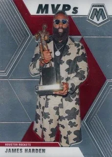 2019-2020 Panini Mosaic James Harden MVP NBA Basketball Card #296