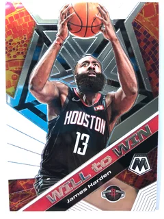 2020 Panini Mosaic James Harden Will to Win NBA Basketball Card #20