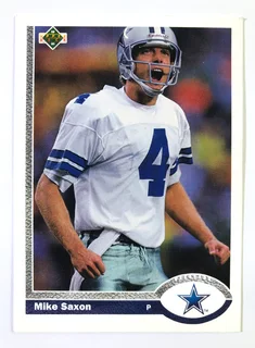 1991 Upper Deck Mike Saxon Dallas cowboys base #150