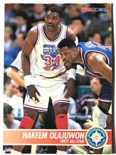 1994 Skybox NBA Basketball Hakeem Olajuwon All-Star