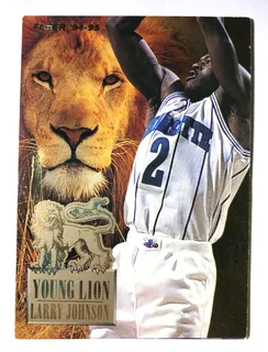 1994-95 Larry Johnson young lion insert Basketball Card