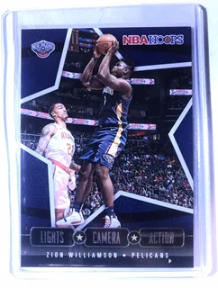 2020-21 Panini Nba Hoops Zion Williamson Lights Camera Action Insert