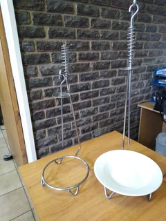 ESPETADA STANDS WITH SPIKE IN STAINLESS STEEL