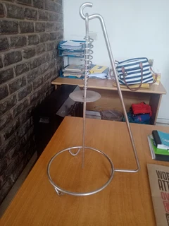 ESPETADA STANDS WITH SPIKE IN STAINLESS STEEL