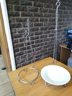 Espetada Stands With Spike In Stainless Steel