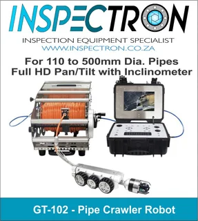 GT-102 Pipe Crawler Robot Inspection Camera System