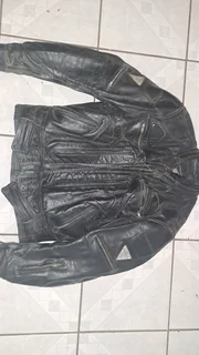 Teknic biker leather jacket