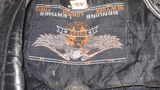 Teknic biker leather jacket