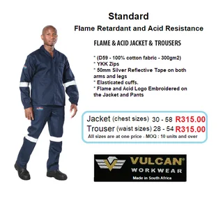 Navy Flame Retardant and Acid Resistance Conti Suits