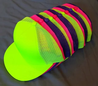 GENUINE FlexFit Snapback Mesh Flat Peak Caps BULK BUY