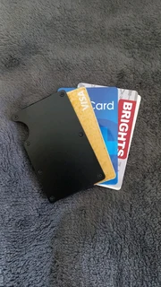 Sleek Modern Metal Wallet (Black) Ideal Fashionable Gift Accessory