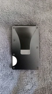 Sleek Modern Metal Wallet (Black) Ideal Fashionable Gift Accessory