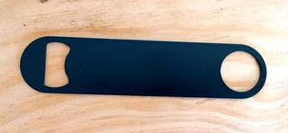 Metal Bar Blade Bottle Openers (Black) Cocktail Bartenders Gift