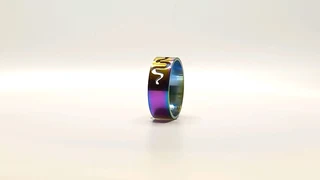 Psychedelic Coloured Stainless Steel Fashion Ring