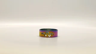 Psychedelic Coloured Stainless Steel Fashion Ring
