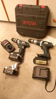 Ryobi Cordless Drills X2 (18v)