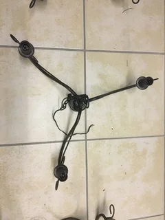 Cast iron chandelier