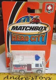 2002 Matchbox ~ No15 BloodMobile ~ Mint on Long Card