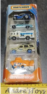 2020 Matchbox ~ 5 Pack - MBX Marine Rescue