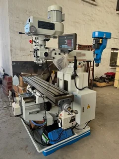 Milling Machine, 3 Axis DRO System, Variable Speed Head, Slotting Attachment, Brand New