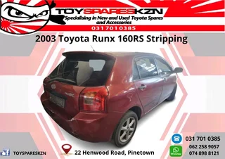 2003 Toyota Runx 160RS Stripping