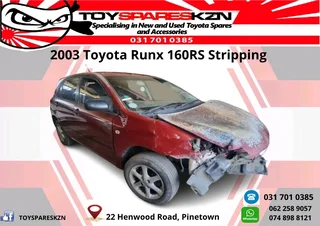 2003 Toyota Runx 160RS Stripping