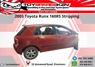 2003 Toyota Runx 160RS Stripping