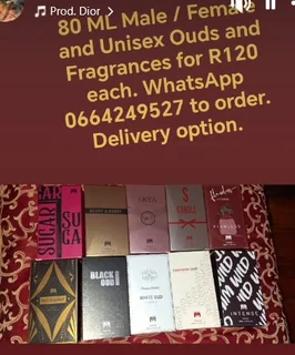 Fragrances - Long Lasting Perfumes, 80ml Bottles For R120 - We Deliver
