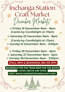 #inchanga Station  Craft Market December-january Dates 2025-6