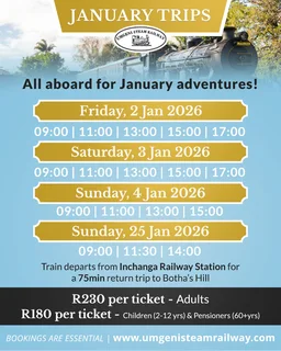 Classic Steam Train Rides #inchanga, Outer West #durban #kzn