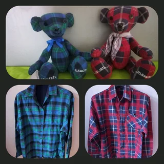 Memory Bear, Bunny, Mouse, Dog and Duck