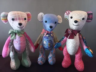 Memory Bear, Bunny, Mouse, Dog and Duck
