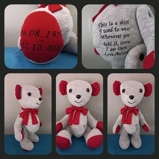 Memory Bear, Bunny, Mouse, Dog and Duck