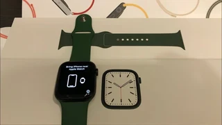 45mm Apple Watch Series 7 GPS Green Aluminium Case As  New In Box With Warranty